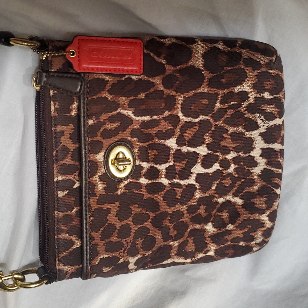 *Adorable animal print coach purse